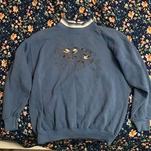 Blue Chickadee Sweater